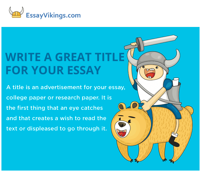 how to make a title for essay